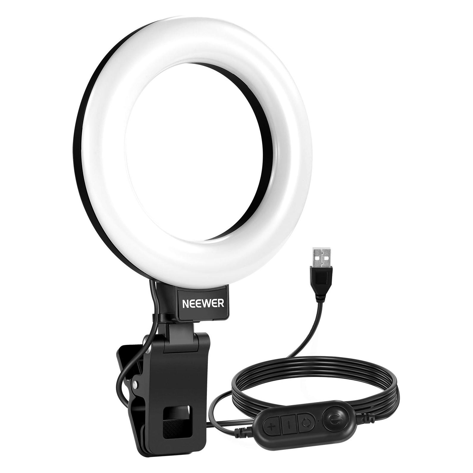 Neewer BR60 5" clip-on ring light / desk stand (Ringlicht) (B0DCSHSSFF)
