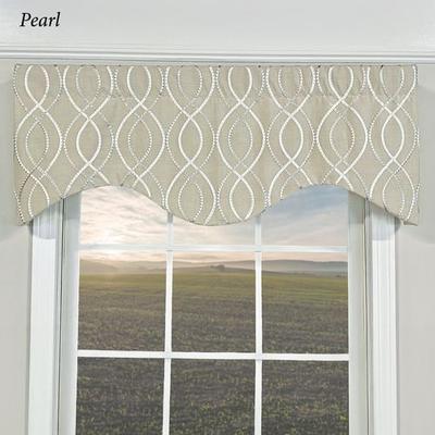 R L Fisher Inc Harcourt Cornice Valance 50 x 17, 50 x 17, Pearl