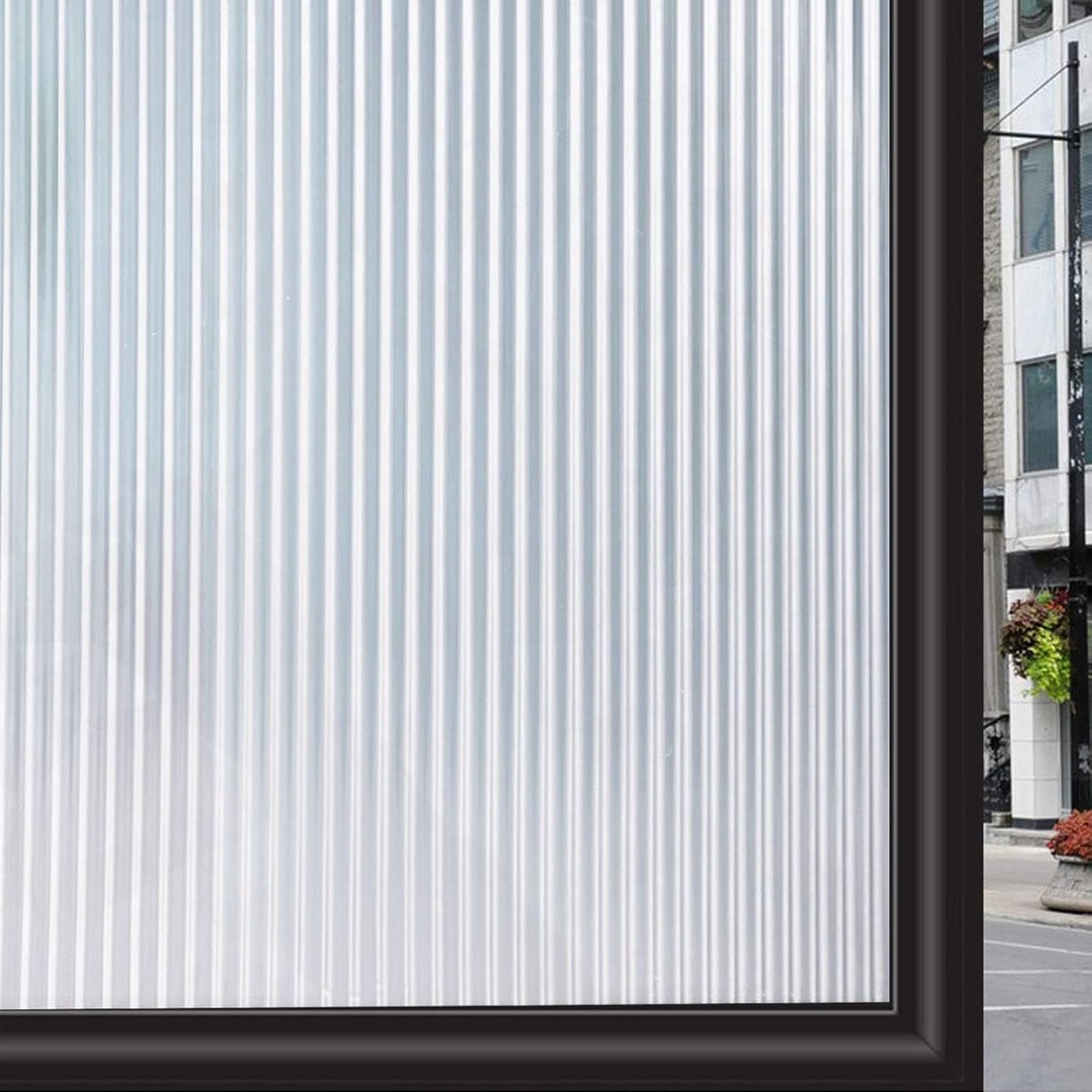 SnelShoppen Opaque Wicker Decoratieve Raamfolie Frosted Glass Privacy Film 44,5 x 200 cm