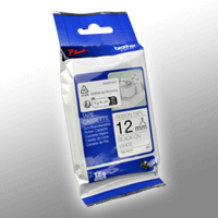 Brother P-Touch Band TZe-R231 schwarz auf textil weiß 12mm x 4m