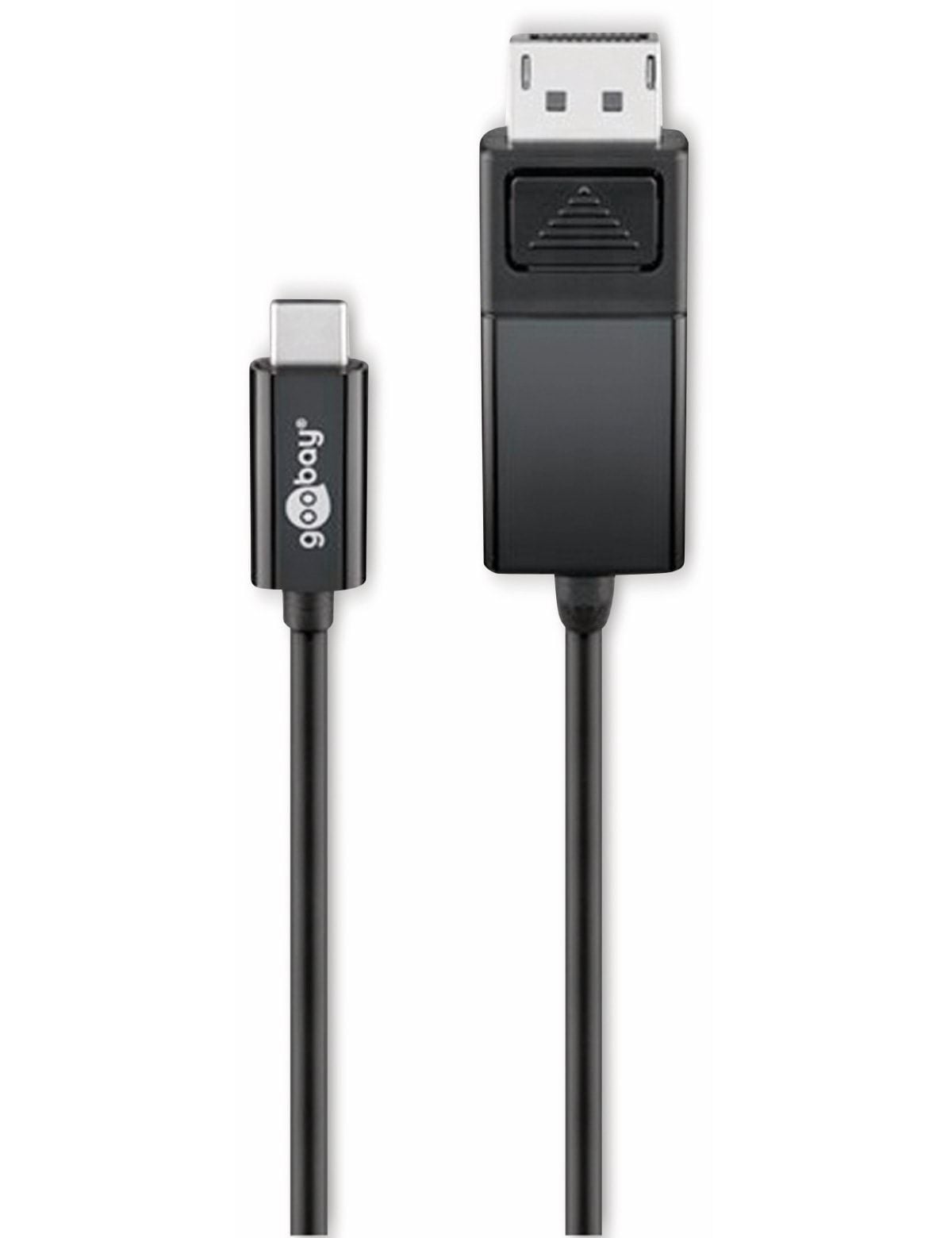 Goobay USB-C naar DisplayPort adapterkabel, 4K 60 Hz, zwart, 1,20 meter