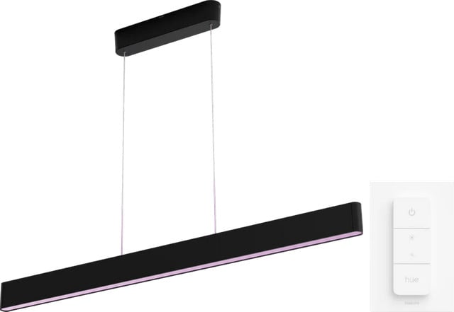 Philips Hue Ensis LED hanglamp Zwart met dimmer