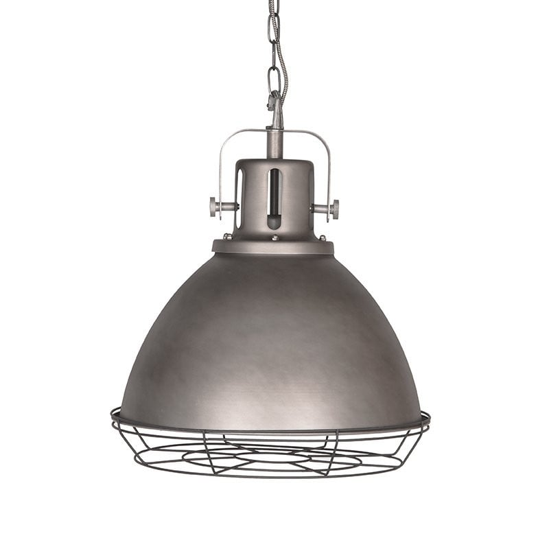 Label51 Hanglamp Spot Grid rond grijs metaal Ø 47cm
