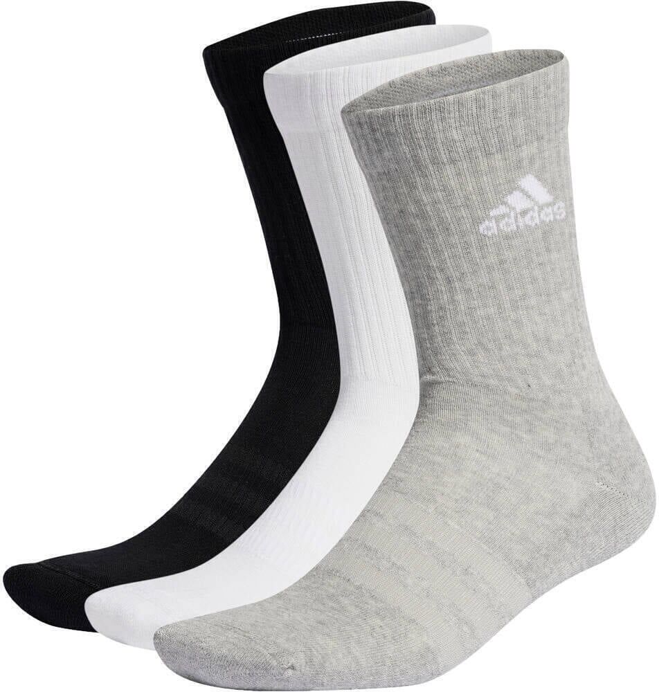 Adidas cushioned 3 pares calcetines deportivos Negro (40-42)
