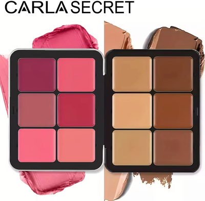 Youfap Market 12 Color Iron Box Concealer Blush Cream Palette, Matte Contour & Highlight Makeup 2