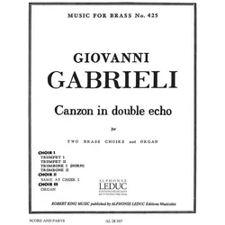 Gabrieli/King Canzon In Double Echo Brass Octet/Organ/Score/Parts(Ption/Pties)Mfb425, Fachbücher
