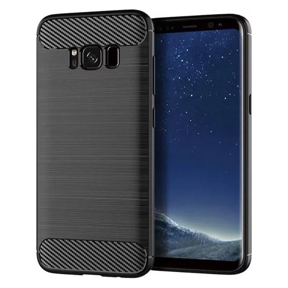 Techsuit - Carbon Silicone - Samsung Galaxy S8 Plus - Black (Samsung Galaxy S8+) (56337203)