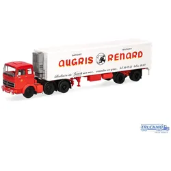 Modellbau Schwarz Augris Renard Mercedes Benz LPS2032 Kühlkoffersattelzug 87MBS026208