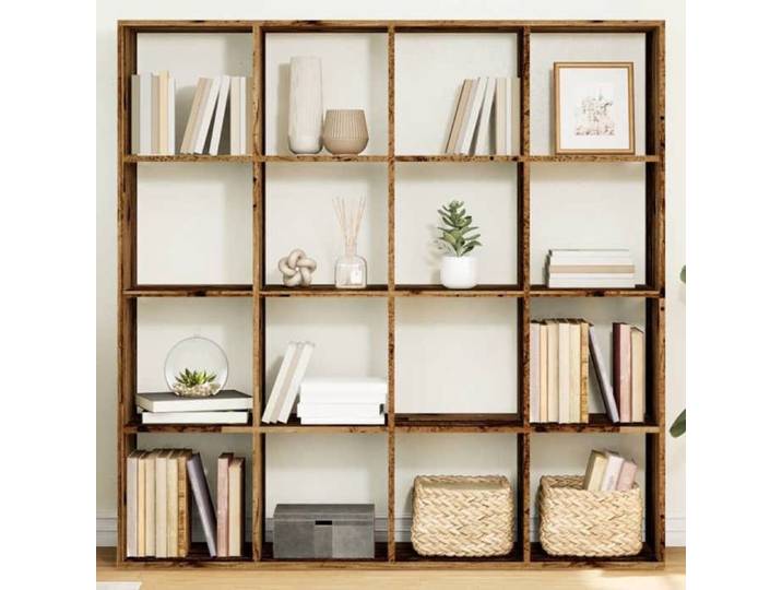 Bibliothèque vieux bois 137 5x29x137 5 cm bois d'ingénierie bibliothèque étagère à livres étagère armoire de 3310296