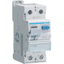 Hager CFA525D Fehlerstromschutzschalter 2 polig 10kA 25A 300mA Typ A