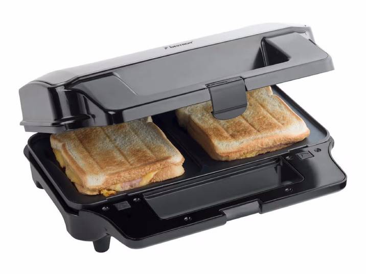 Bestron ASG90XXL Kontaktgrill – Sandwichmaker/Sandwichtoaster – schwarz