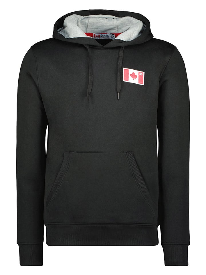 Canadian Peak Hoodie "Fondeak" in Schwarz - S