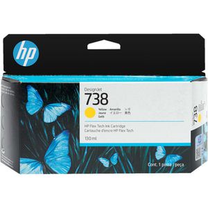HP Tinte 738, 498N7A gelb, 130ml