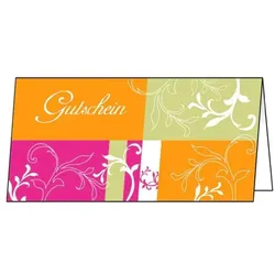 Sigel Gutschein-Karten »Samba« DC154 orange, 22x11 cm