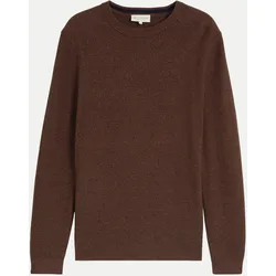 Basic Strickpullover Braun S