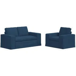 vidaXL, Sofa + Bettsofa, Narona (1-Sitzer +2-Sitzer (120 cm))
