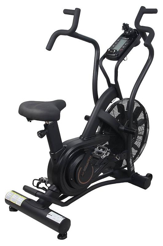 Heimtrainer AirBike Pro für Gewerbe, Luftbremssystem, Intervallprogramme, Ganzkörpertraining, 124 x 69,5 x 140 cm