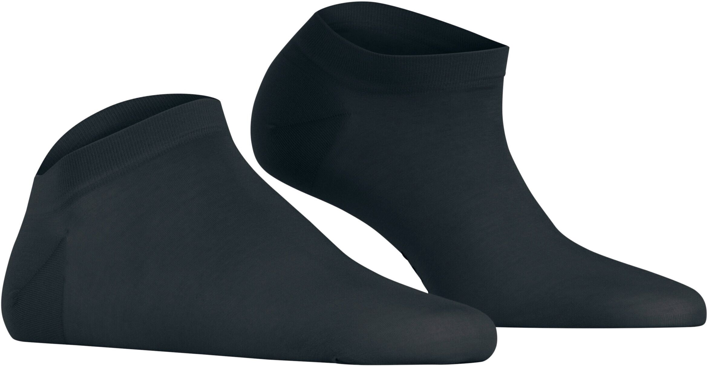 Sneakersocken FALKE "Fine Softness", Damen, Gr. 35-38, grau (graphite (3146)), Obermaterial: 54% Modal CMD. 36% Polyamid PA. 10% Elasthan EL., Socken Sneakersocken