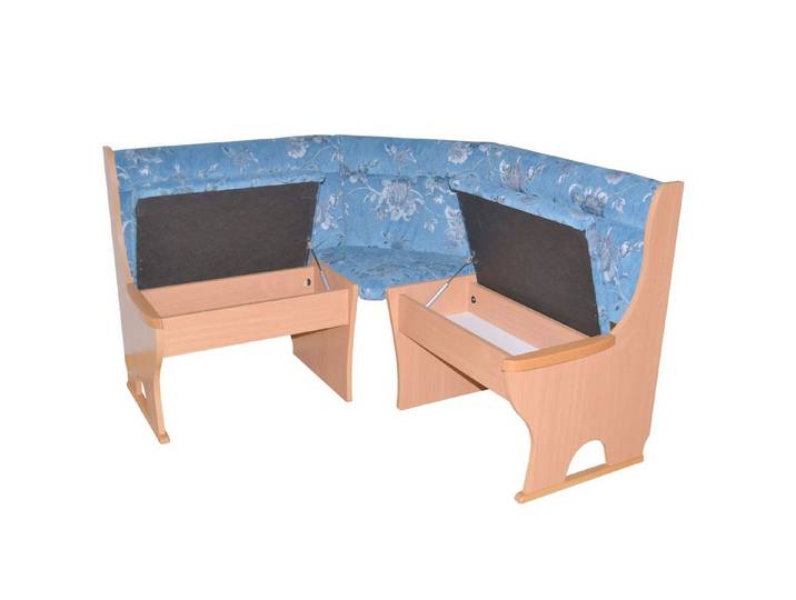 moebel-direkt-online Eckbank Anja (Mit Stauraumfunktion unter den Sitzflächen, Stellfläche 125x125 cm), Sitzflächen mit Gasdruckfedern ausgetattet