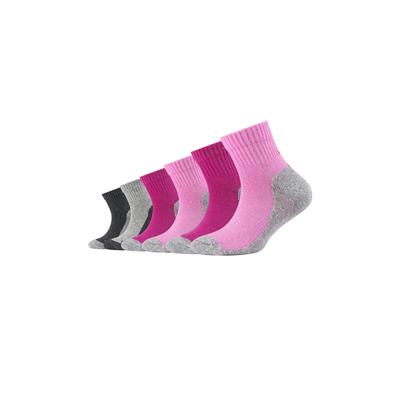 Funktionssocken CAMANO "function", Jungen, Gr. 31-34, pink (fuchsia, meliert), Materialmix, uni und meliert, Socken, mit feuchtigkeitsregulierenden Funktionsfasern