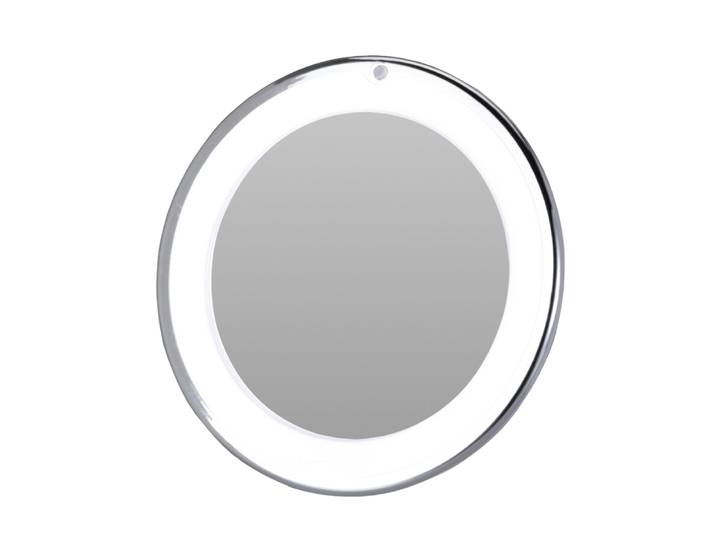 LED Schminkspiegel 20 x 22 cm silber/weiss