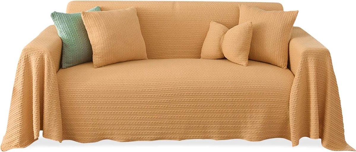 Bankhoes Bankdeken Meubelbeschermer voor Sofa in Oranje - 180 x 230 cm