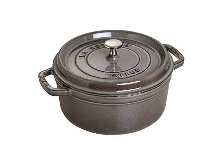 STAUB - Cocotte/Bräter rund mit Deckel, Graphitgrau, 26 cm