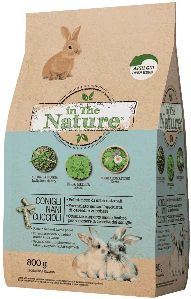 In the Nature Pellet per Conigli Nani Cuccioli 800G