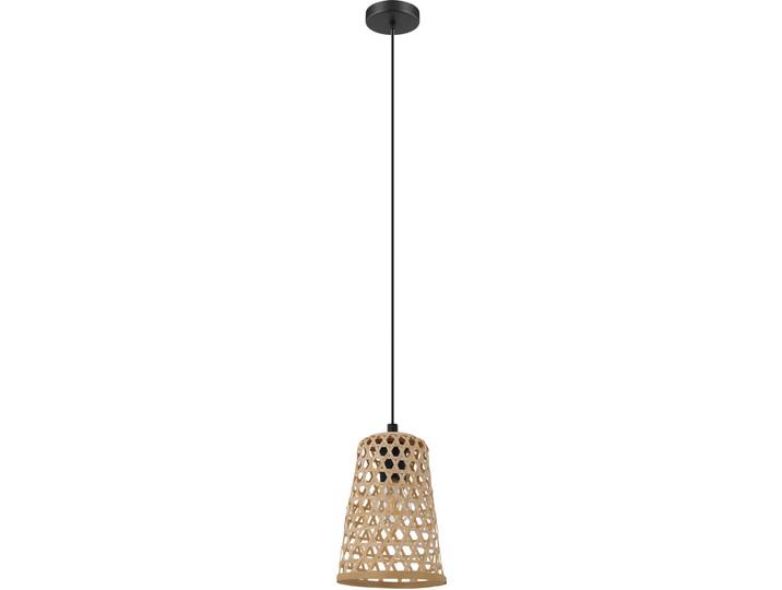 Eglo Pendellampe Claverdon Schwarz Stahl/Holz 110 cm - Farbe: natur/schwarz - Material: Holz/Stahl