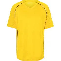 James & Nicholson Unisex Team Shirt T-Shirt JN386 yellow/black S