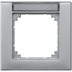 Merten 476160 M-PLAN-Rahmen, 1fach beschriftbar, aluminium