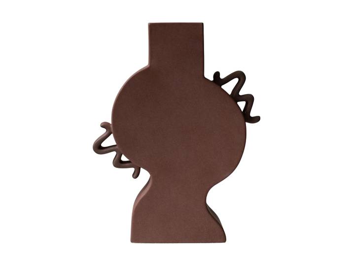 DBKD Vase plat 33 cm Brown