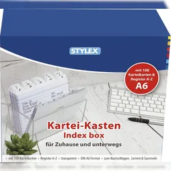 Toppoint® 49972 Karteikasten Plastik -A6, transparent