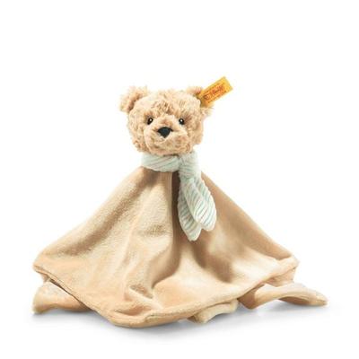 Steiff 242281 - Jimmy Teddybär Schmusetuch, beige, Plüsch/Baumwolle, 26 cm