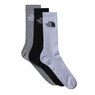Sportsocken THE NORTH FACE "MULTI SPORT CUSH CREW SOCK 3P", Damen, Gr. XS, schwarz, Materialmix, unifarben, Socken Sportsocken, gezielte Belüftungszonen, 3er-Pack, unifarbenes Design
