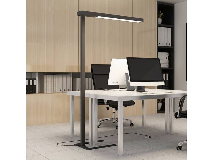 Stehlampe Susi Arcchio, dimmbar, schwarz, für Arbeitszimmer / Büro, Aluminium, Modern