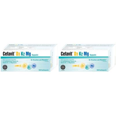 Cefavit D3 K2 Mg 2.000 I.e. Hartkapseln Doppelpack 2x100 St