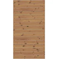 TraumGarten Sichtschutzzaun SYSTEM Rhombus Thermo-Holz Zaunfeld-Set, 90x184 cm