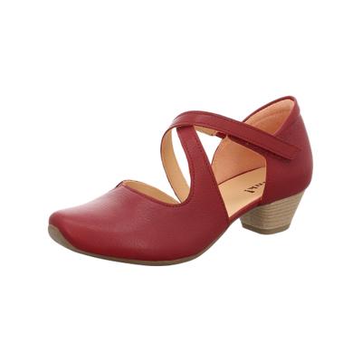 Pumps THINK "Think Pumps Leder", Damen, Gr. 40, rot (rot lack), Leder, Schuhe Pumps