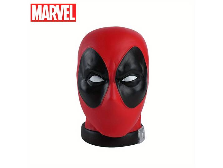 Tirelire Tête de Deadpool Marvel Officielle 3D en PVC – Boîte à Monnaie Collection Étanche et Antichoc, Figurine Décorative de Bureau Cadeau