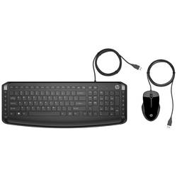HP Pavilion 200 Kabelgebunden, USB Tastatur, Maus-Set Deutsch, QWERTZ Schwarz 9DF28AA#ABD