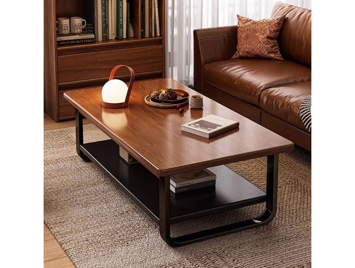 Pieds de luxe Tables basses en métal bois moderne Simple minimaliste Tables basses carrées Glam Unique Table Basse meubles de salon