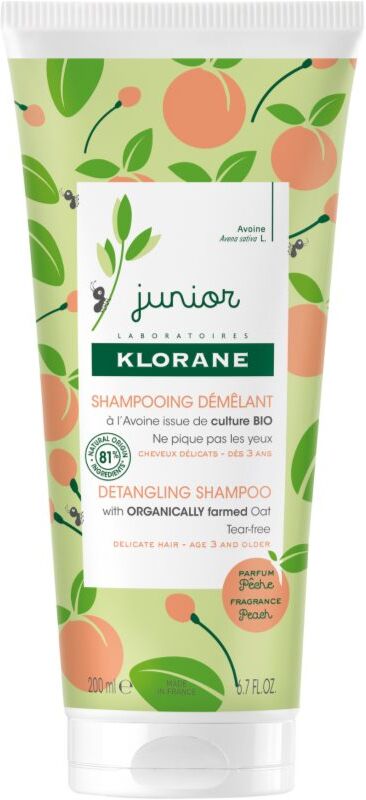 Klorane Petit Junior shampoing pour enfant pour cheveux fins 200 ml