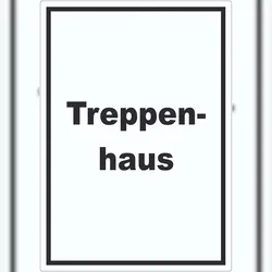 HB-Druck Treppenhaus Aufkleber mit Text Stufen steigen hochkant A5 (148x210mm)