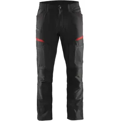 Servicehose "1456" - C52 - schwarz/rot