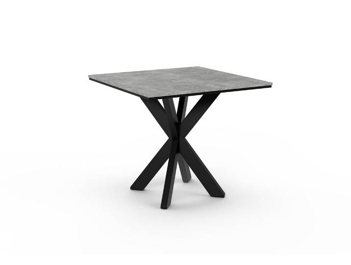 Esstisch RASKO 90 cm x 90 cm x 73,5 cm, Schwarz