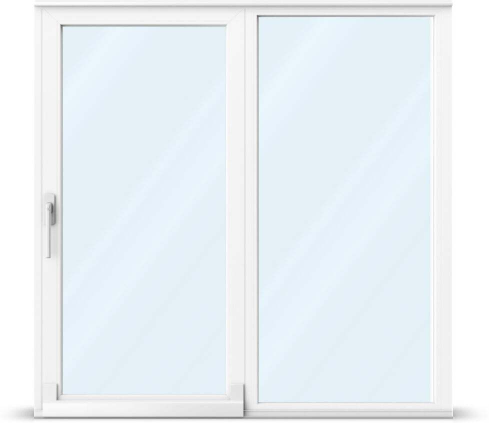 aluplast Baie vitrée 3m prix, baie soulevante-coulissante, pvc, IDEAL 4000, blanc, 2 vantaux, 3000 x 2010 mm, configuration personnalisée