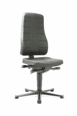 Drehstuhl All-in-One 9640, mit Gleiter, Integralschaumpolster, schwarz