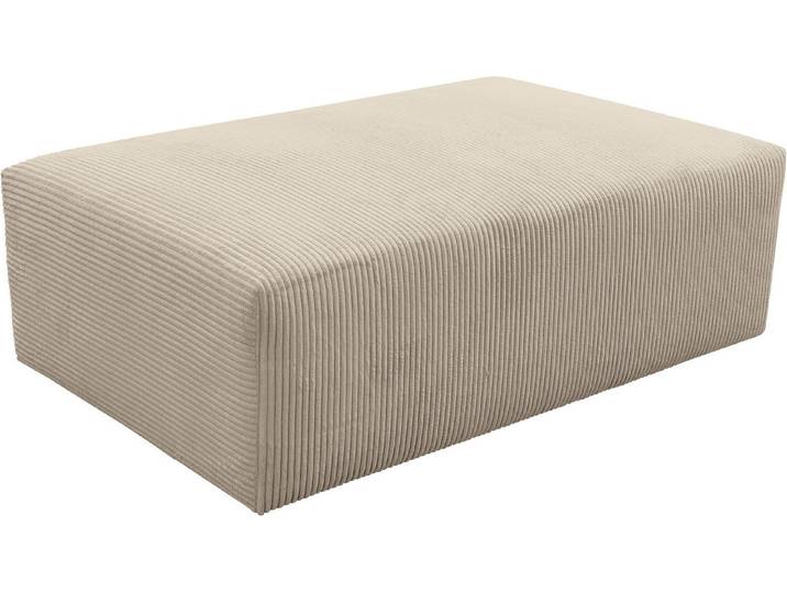 WERK2 Polsterhocker Zeus-XL Polsterhocker modern und bequem, Curvy Trend Hocker mit urbaner Optik