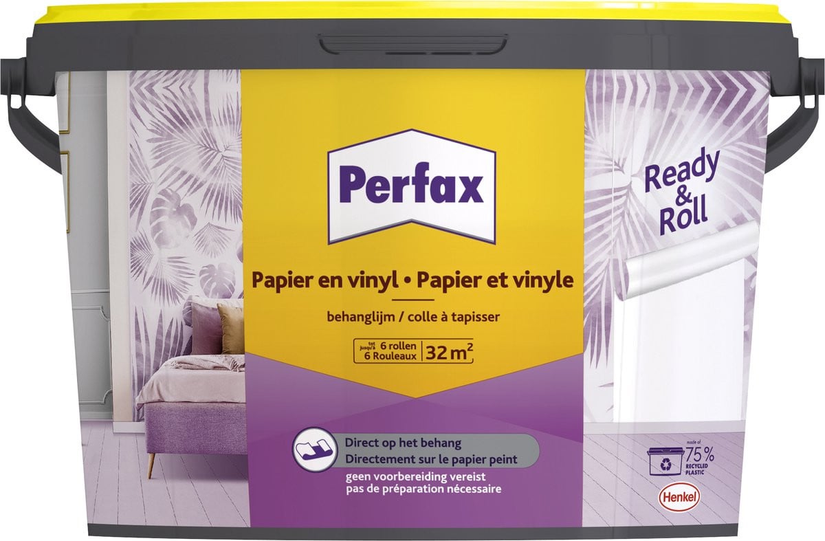 Perfax Ready & Roll Behanglijm voor Papier en Vinyl, 4.5 kg